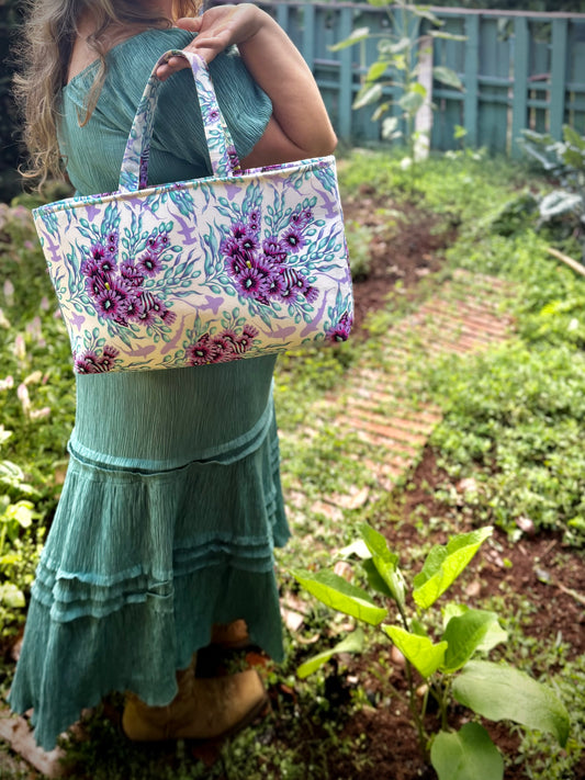 The Gathering Tote- Handcrafted Bag