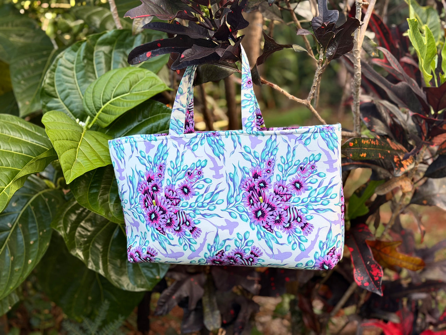 The Gathering Tote- Handcrafted Bag
