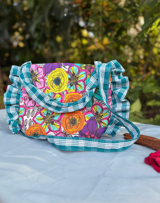 The Rosette Crossbody- Handcrafted Bag