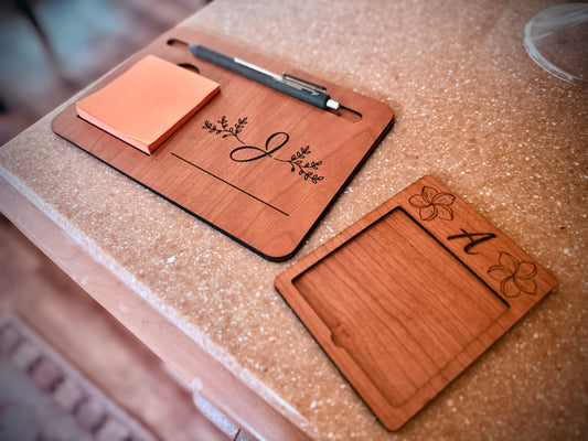 The Organizer- Desktop Note & Pen Holder