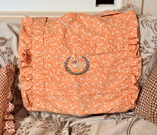The Ruffled Cottage Tote - Handcrafted Bag