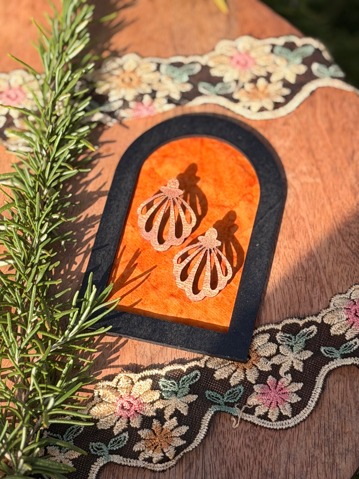 The Scalloped Shell- Handcrafted Earring