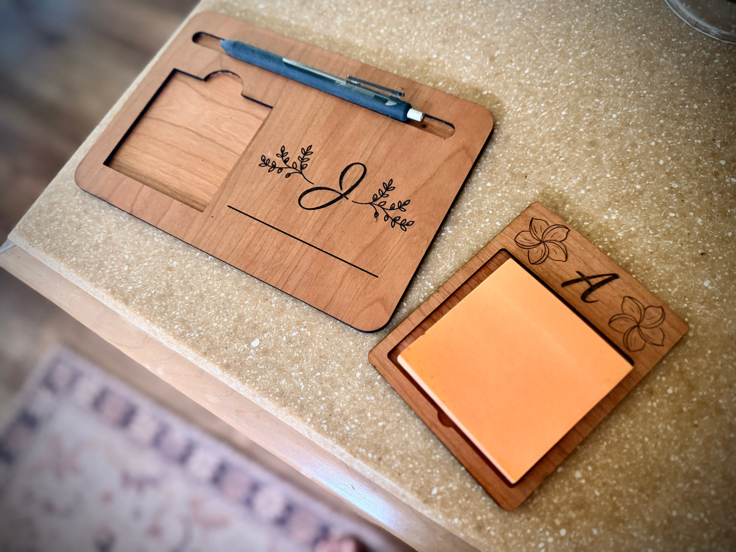 The Noted - Monogrammed Note Holder