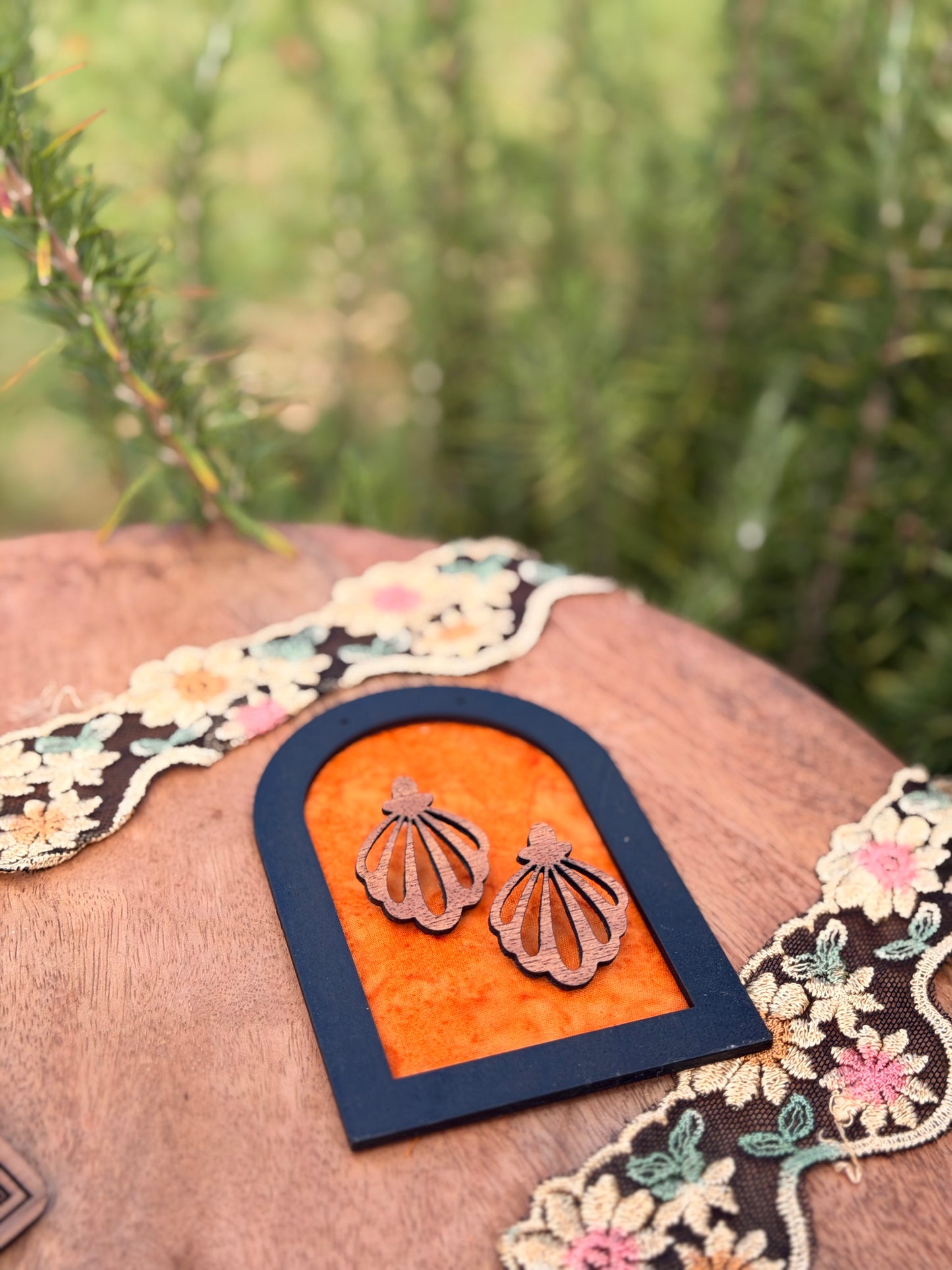 The Scalloped Shell- Handcrafted Earring