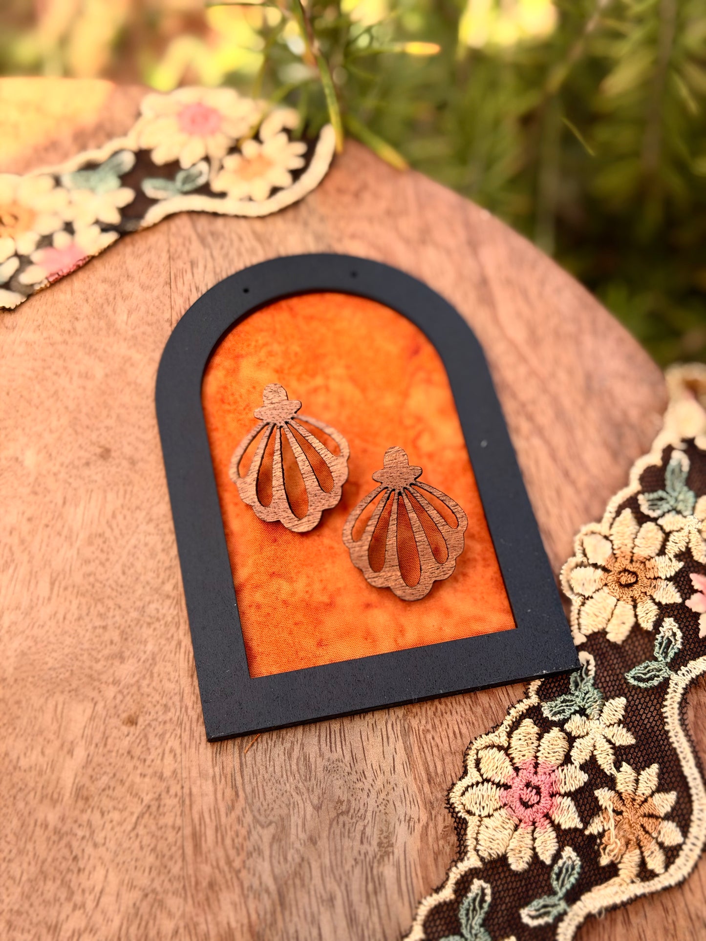 The Scalloped Shell- Handcrafted Earring
