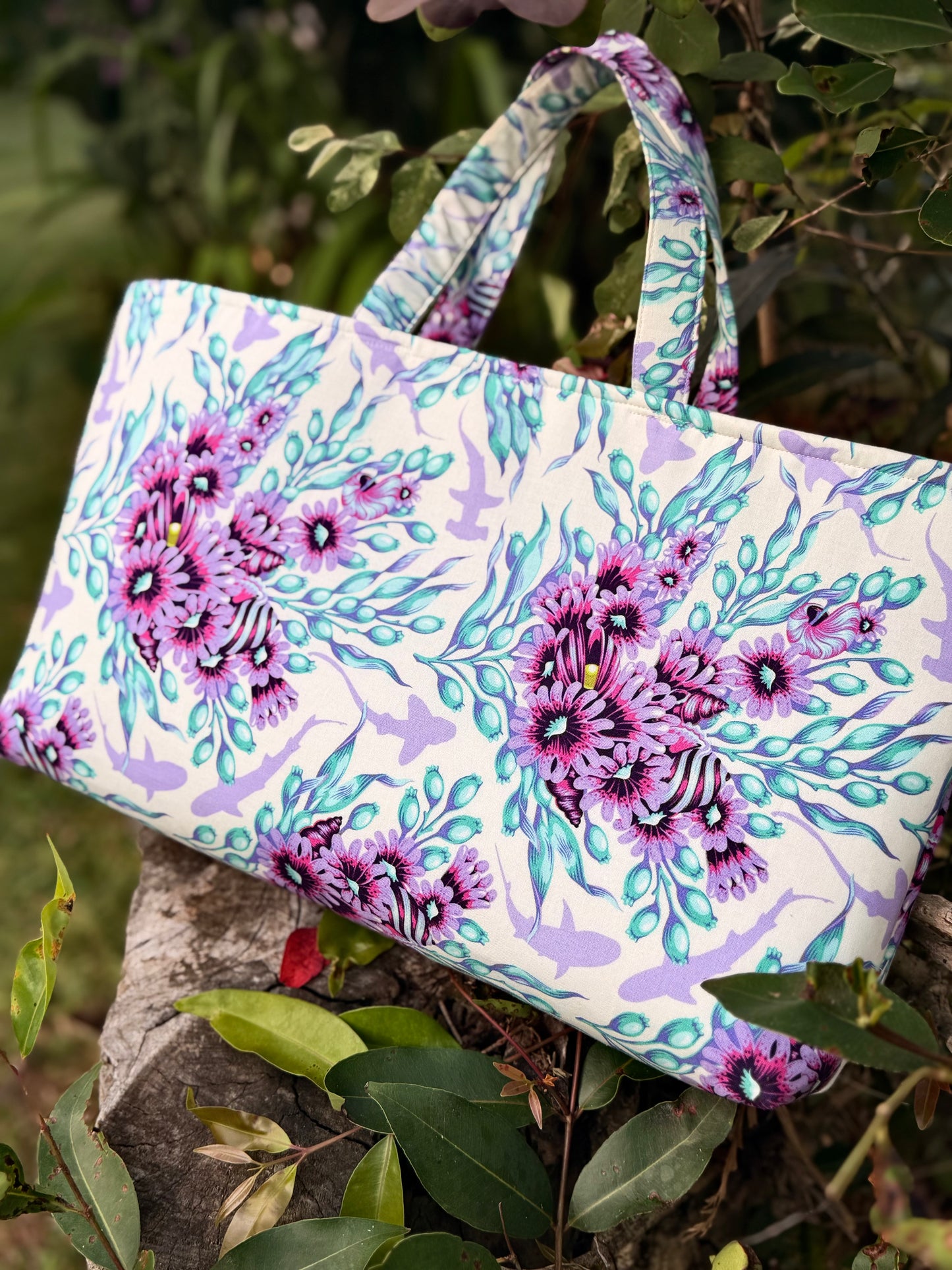 The Gathering Tote- Handcrafted Bag