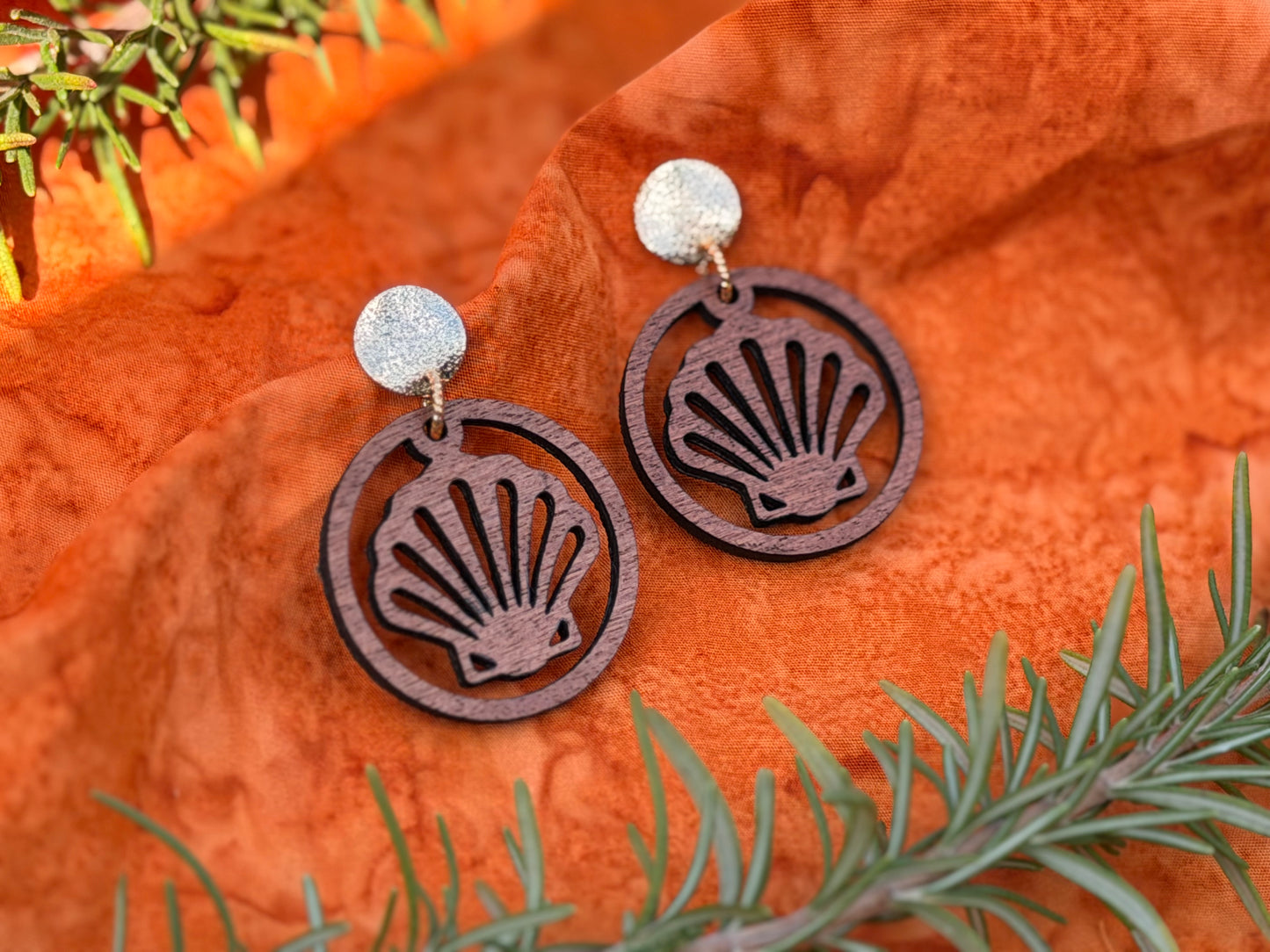 The Gathered Shell- Handcrafted Earring