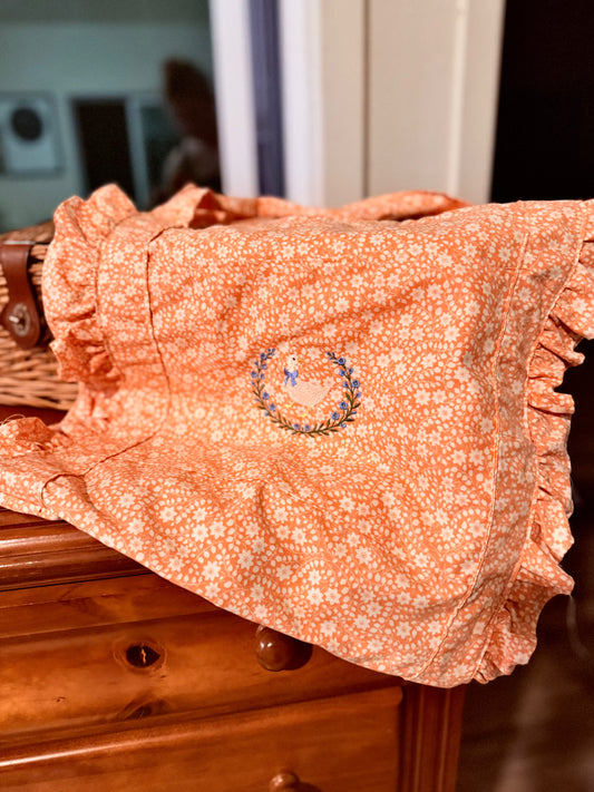 The Ruffled Cottage Tote - Handcrafted Bag